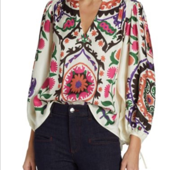 ba&sh Multicolor Patterned Blouse - Picture 2 of 12